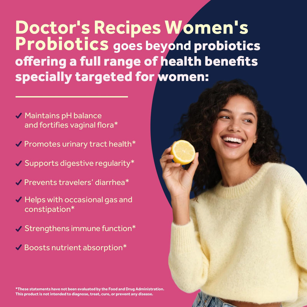 Doctor's Recipes Probiotics for Women 100 Billion CFU - 30 Capsules - image 3