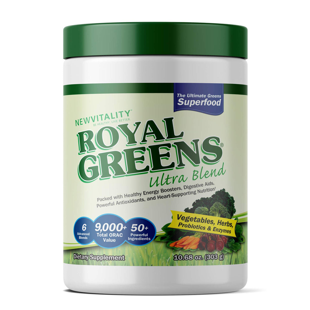 New Vitality Royal Greens Superfood Powder - 30 Servings