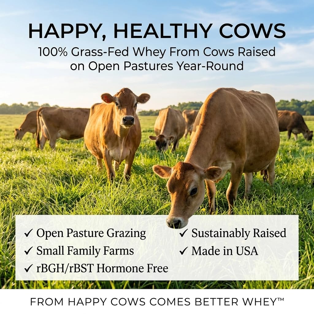 Raw Organic Whey Grass Fed Unflavored Whey Protein Powder - 5 lb - image 3