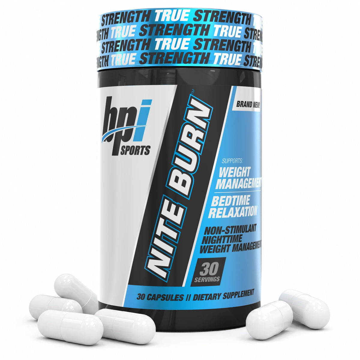 BPI Sports Nite Burn Nighttime Fat Burner Sleep Support - 30 Capsules