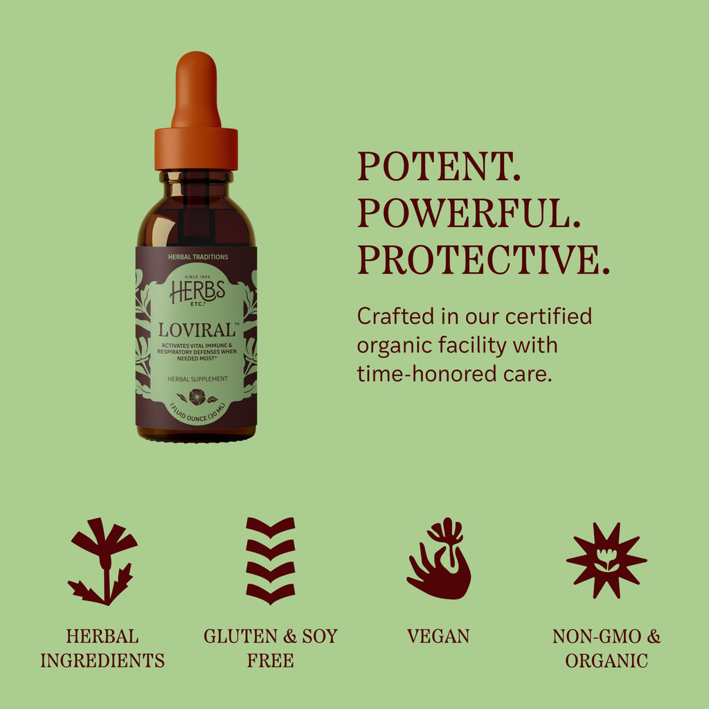 Herbs Etc. Loviral Liquid Extract Immune Response - 1 fl oz - image 6
