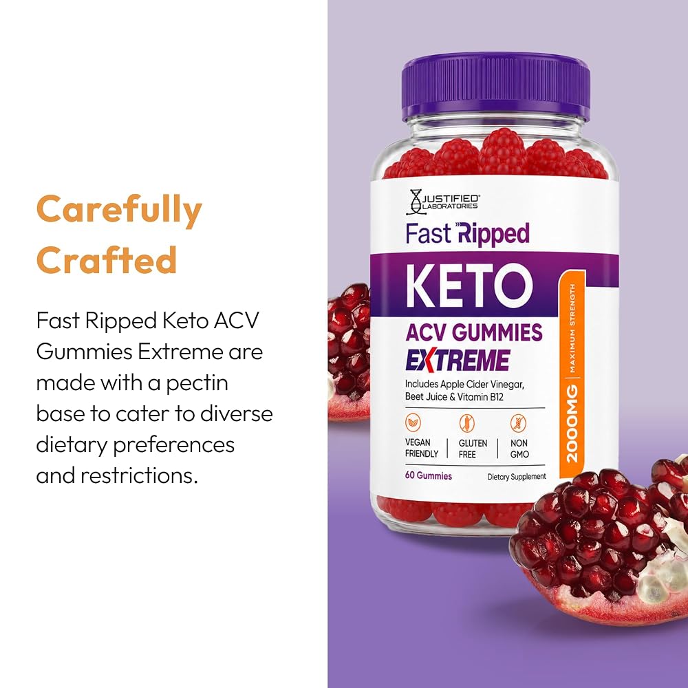 Justified Laboratories Fast Ripped Keto Gummies Extreme 2000MG