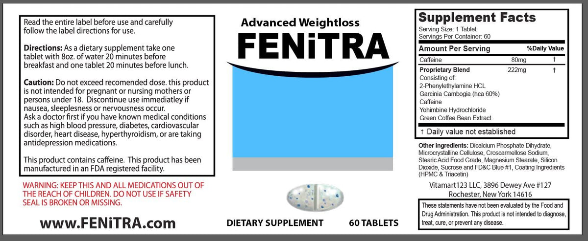 Fenitra Weight Management Support Supplement - 60 Tablets - image 2