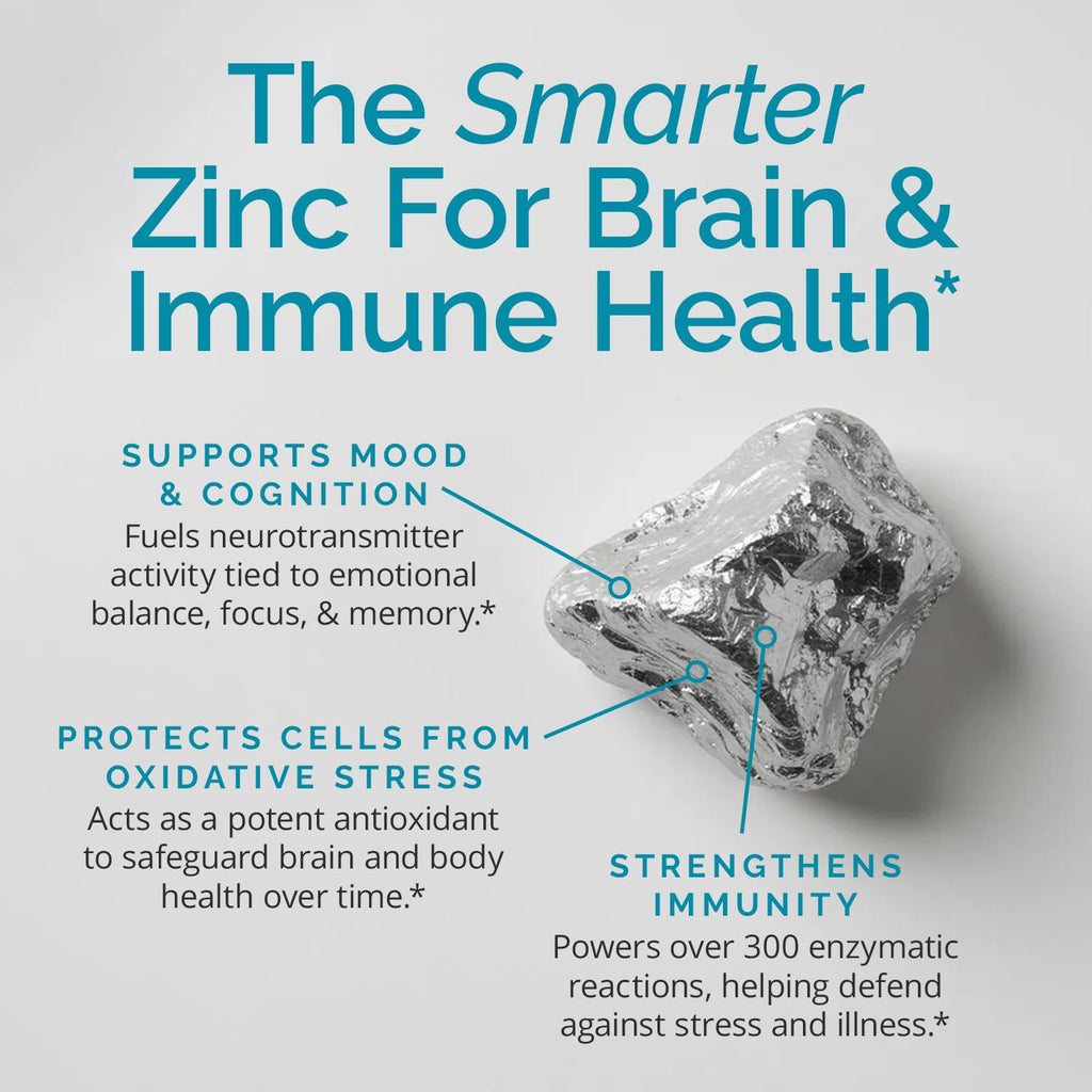 BrainMD Neuro Zinc 25 mg Zinc Bisglycinate - 90 Capsules - image 3