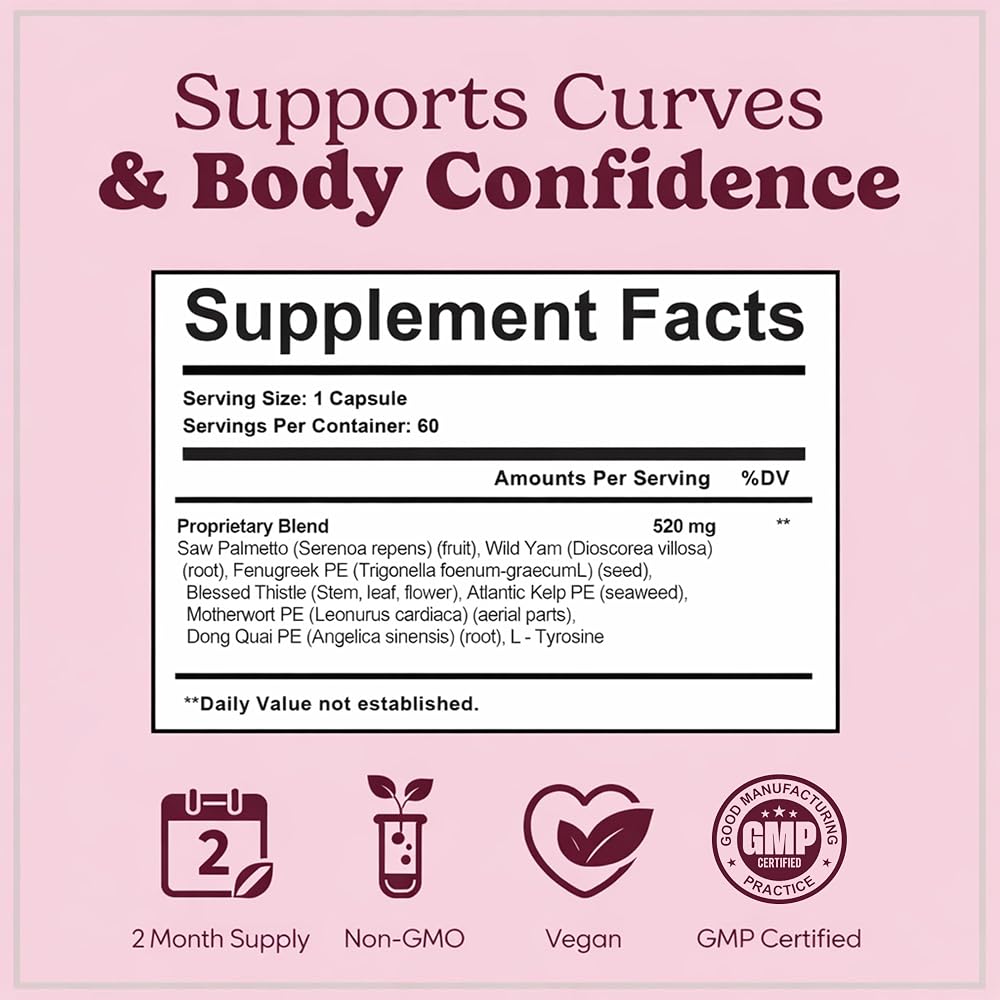 Pretty Privates Booty Boost Butt Enhancer Supplement - 60 Capsules - image 3