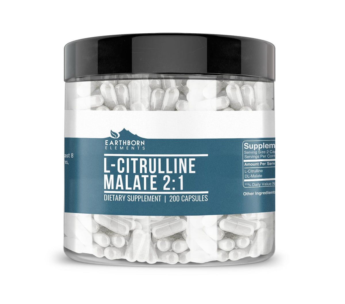 Earthborn Elements L-Citrulline DL-Malate 2:1 - 200 Capsules
