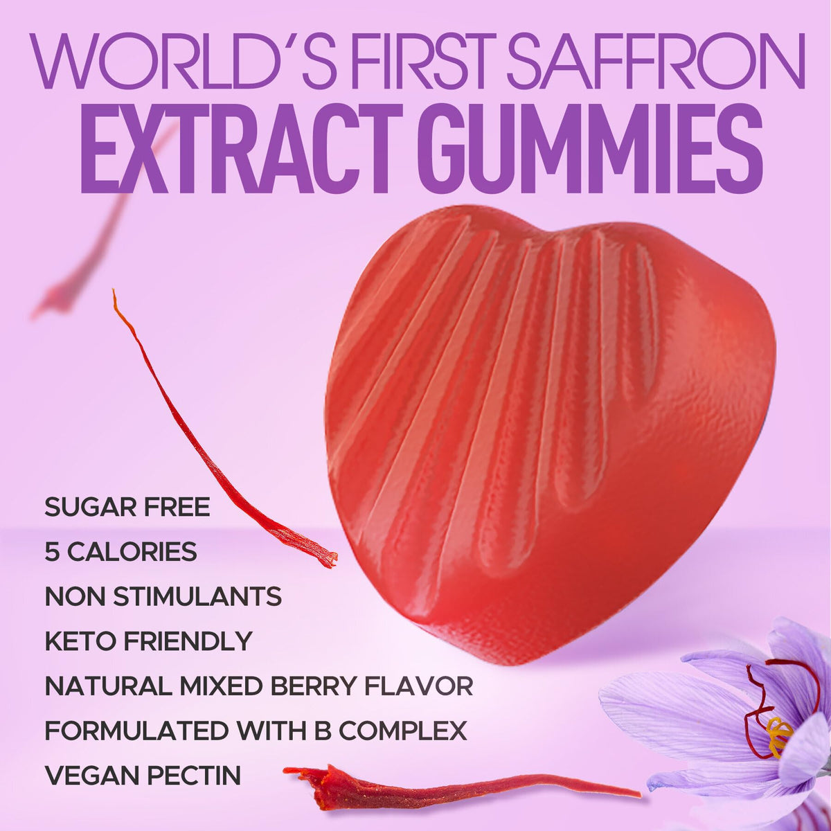 NEVISS Sugar Free Saffron Gummies