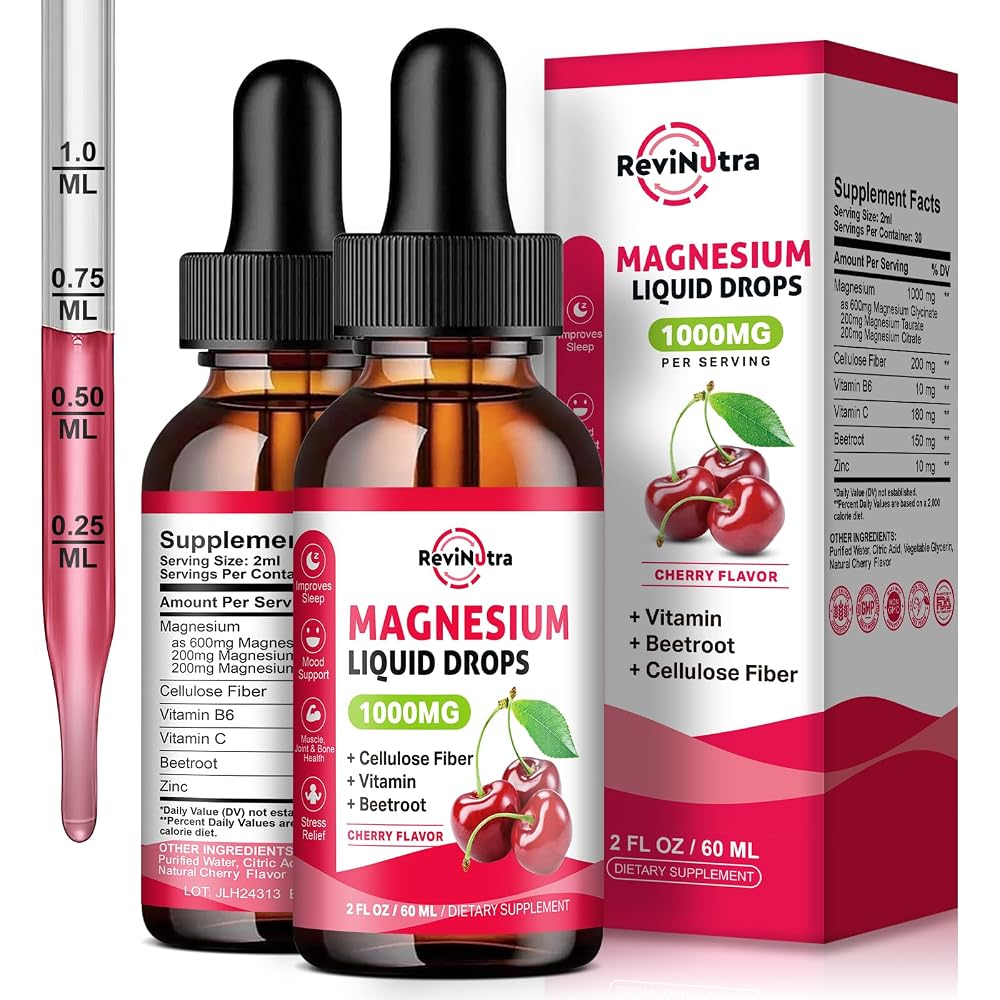 ReviNutra Magnesium Glycinate Liquid Drops