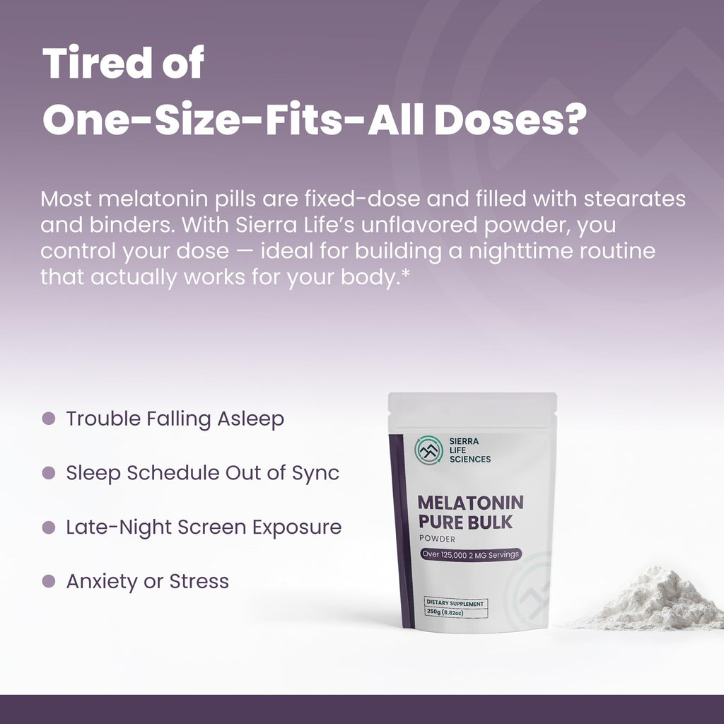 SIERRA LIFE SCIENCES Melatonin Powder Bulk Sleep Aid (20g