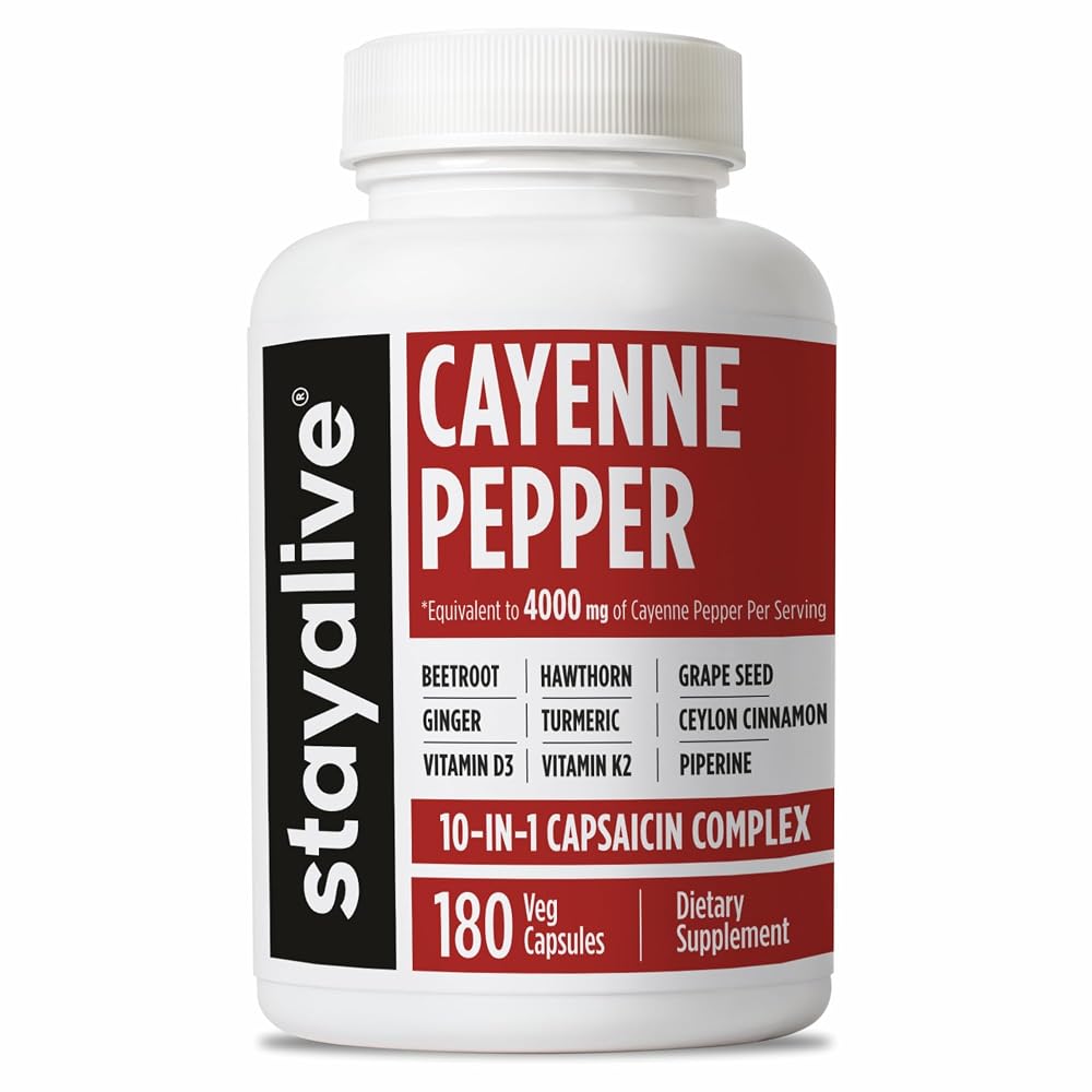 STAY ALIVE Cayenne Pepper Capsules
