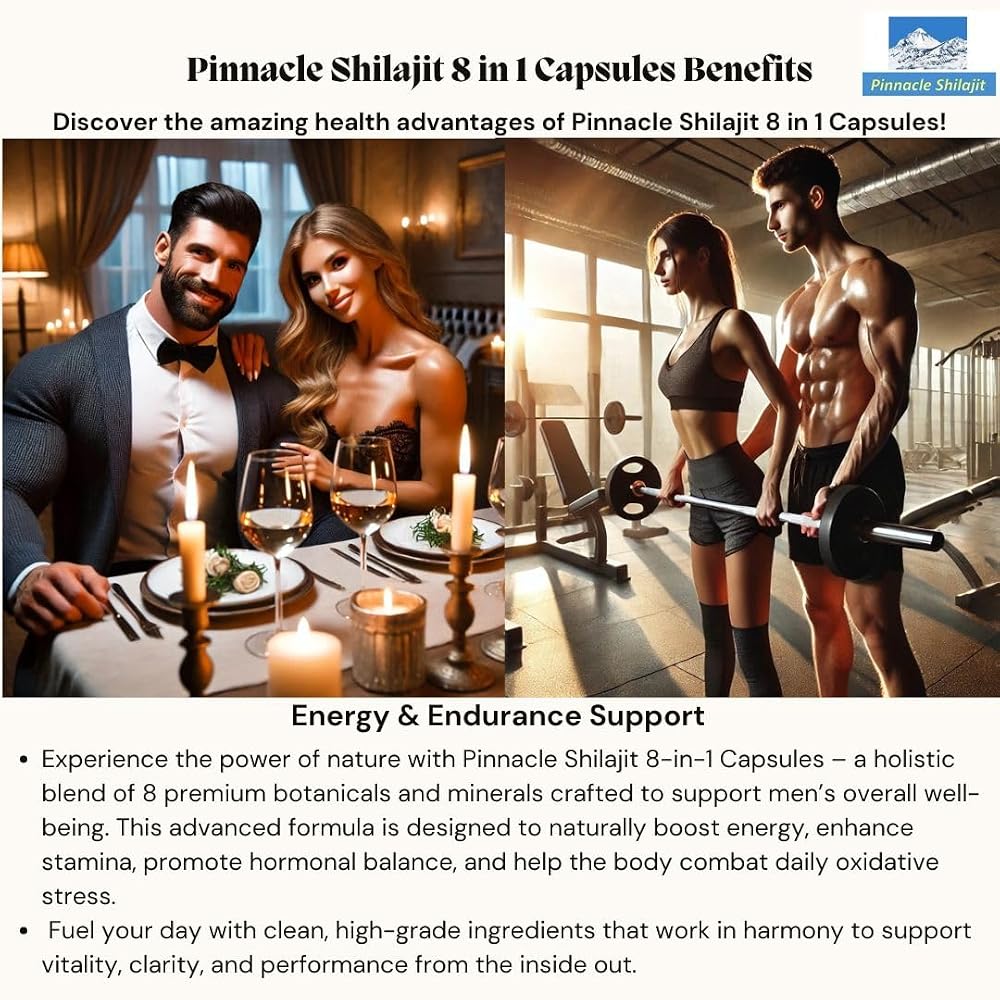 Pinnacle Shilajit 8-in-1 Herbal Supplement Capsules - 60 Count - image 7
