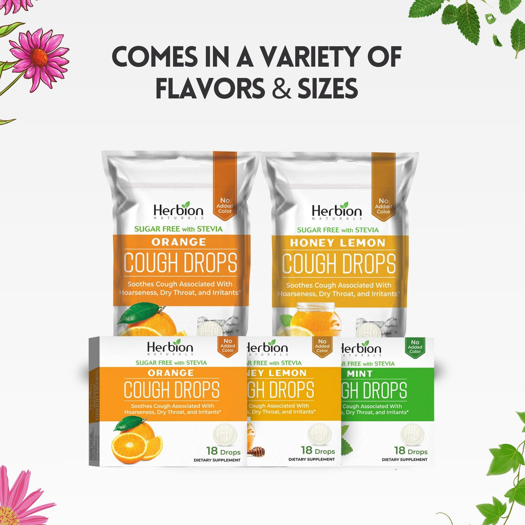HERBION Naturals Sugar-Free Mint Cough Drops with Stevia - 108 Count - image 8