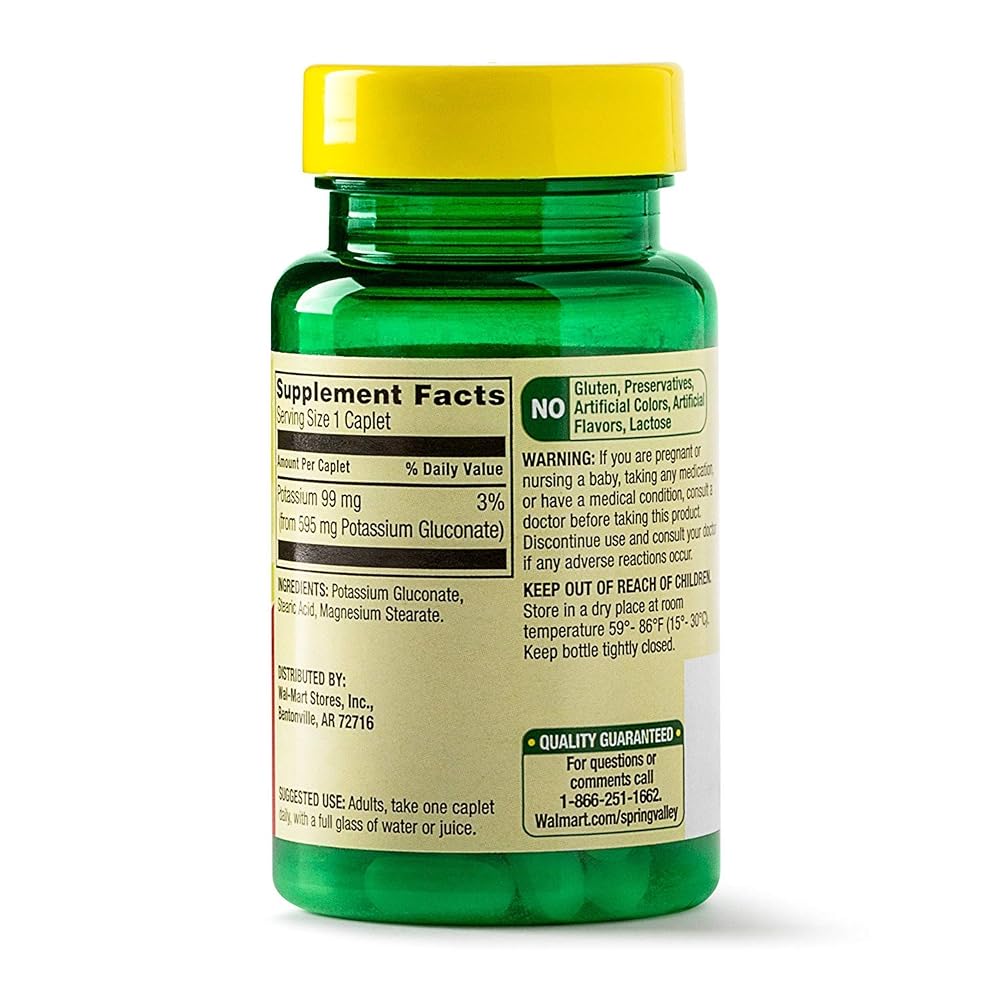 PAPERVIBE Spring Valley Potassium 99 mg Tablets - 100 Count - image 2