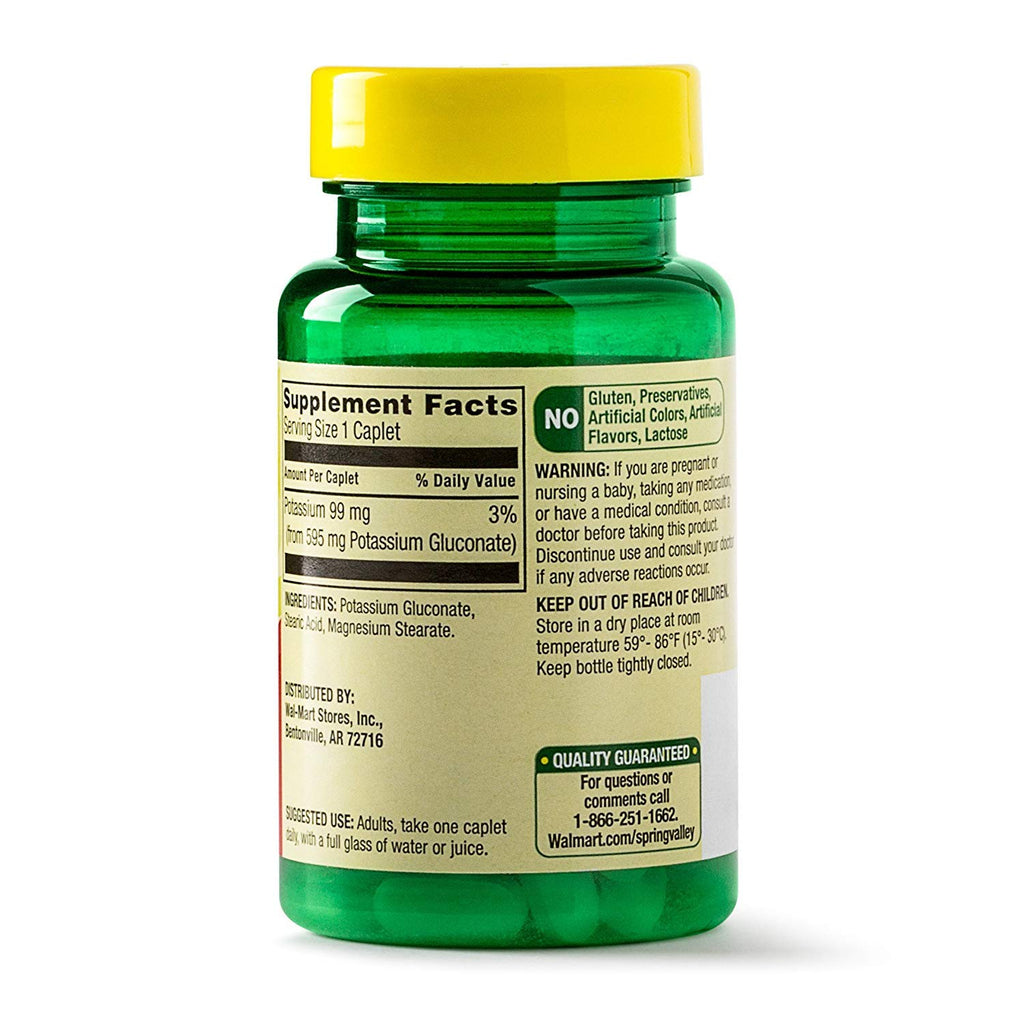 PAPERVIBE Spring Valley Potassium 99 mg Tablets - 100 Count - image 2