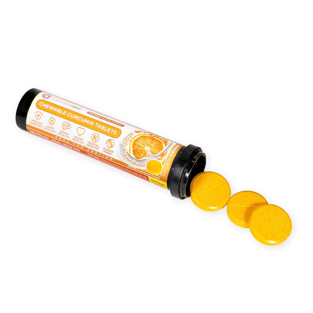 curcuminpro Chewable Tablets BioSoluble Organic Turmeric Curcumin - 18 Count - image 2