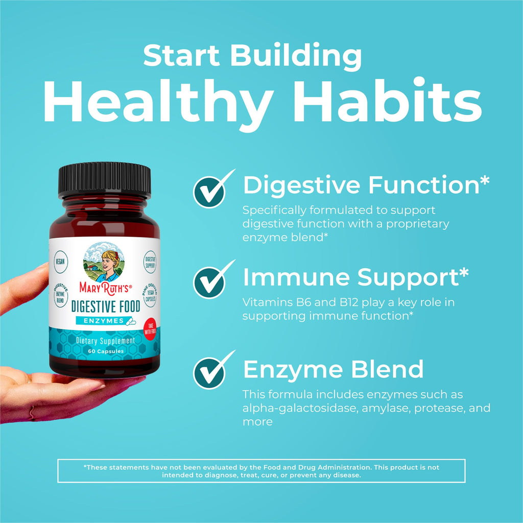MARYRUTH'S Digestive Food Enzymes for Digestive Support - 60 Capsules - image 5