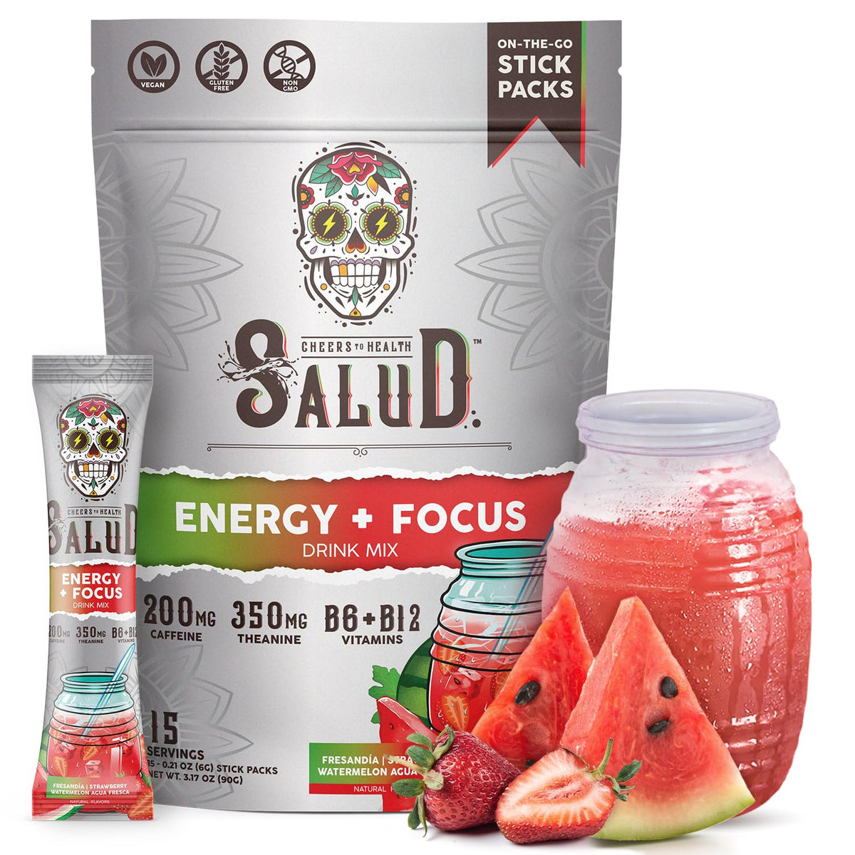 Taste Salud Salud 2-in-1 Energy and Focus Drink Powder