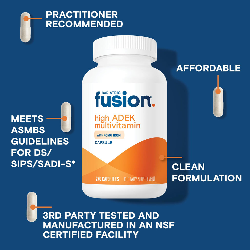Bariatric Fusion High ADEK Multivitamin with Iron