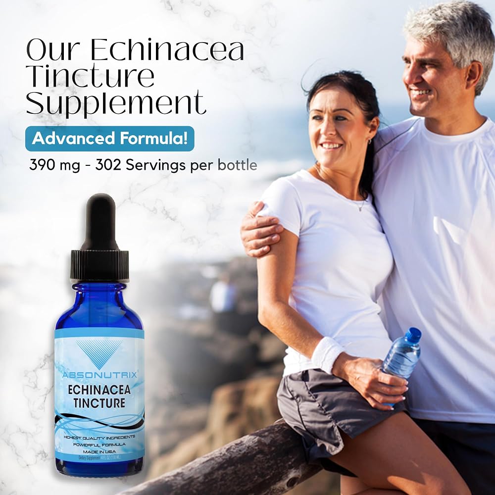 Absonutrix Echinacea Tincture Advanced Formula 390 mg - 4 Fl Oz - image 6