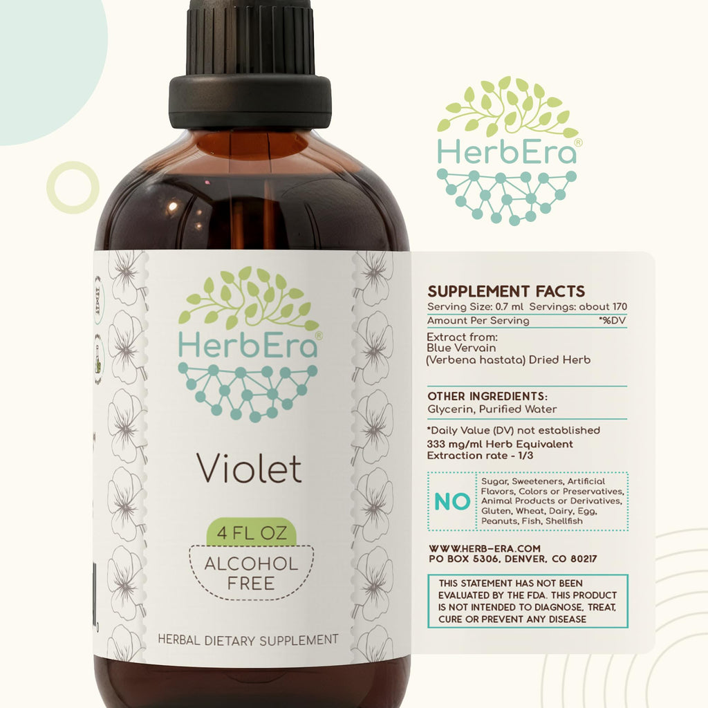 HerbEra Violet Alcohol-Free Herbal Extract Tincture