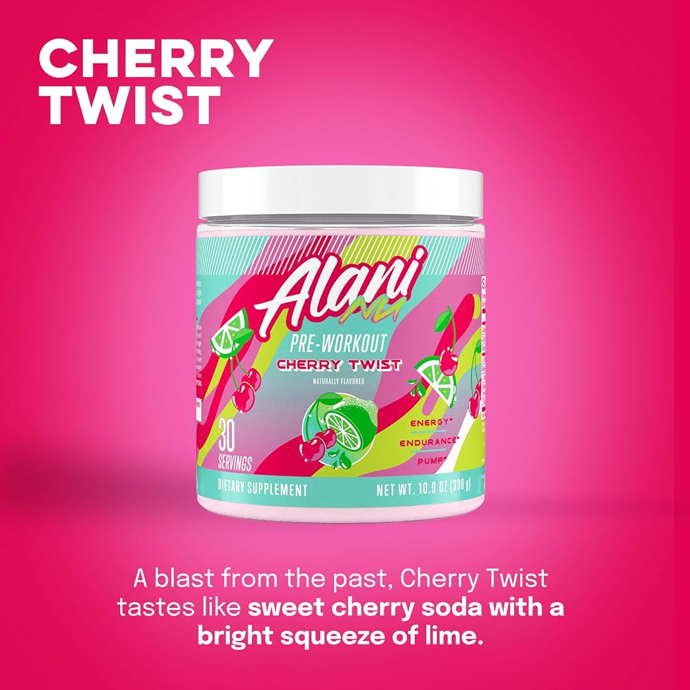 Alani Nu Pre-Workout Powder Cherry Twist - 30 Servings - image 3
