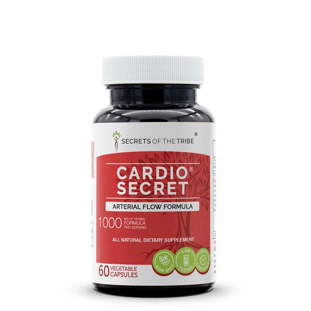 Secrets of the Tribe Cardio Secret Arterial Flow Formula - 60 Capsules