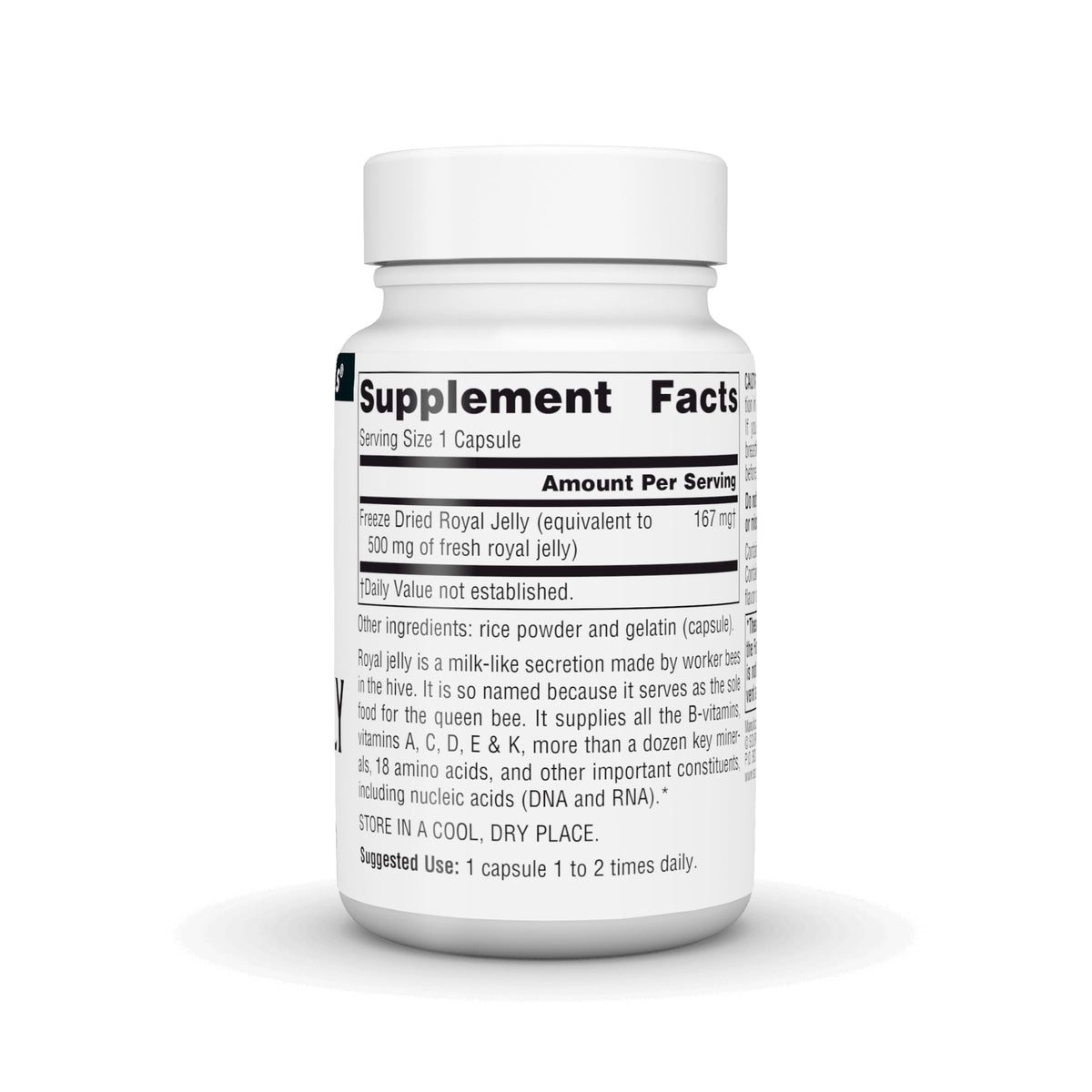 Source Naturals Royal Jelly 167 mg - 60 Capsules - image 3