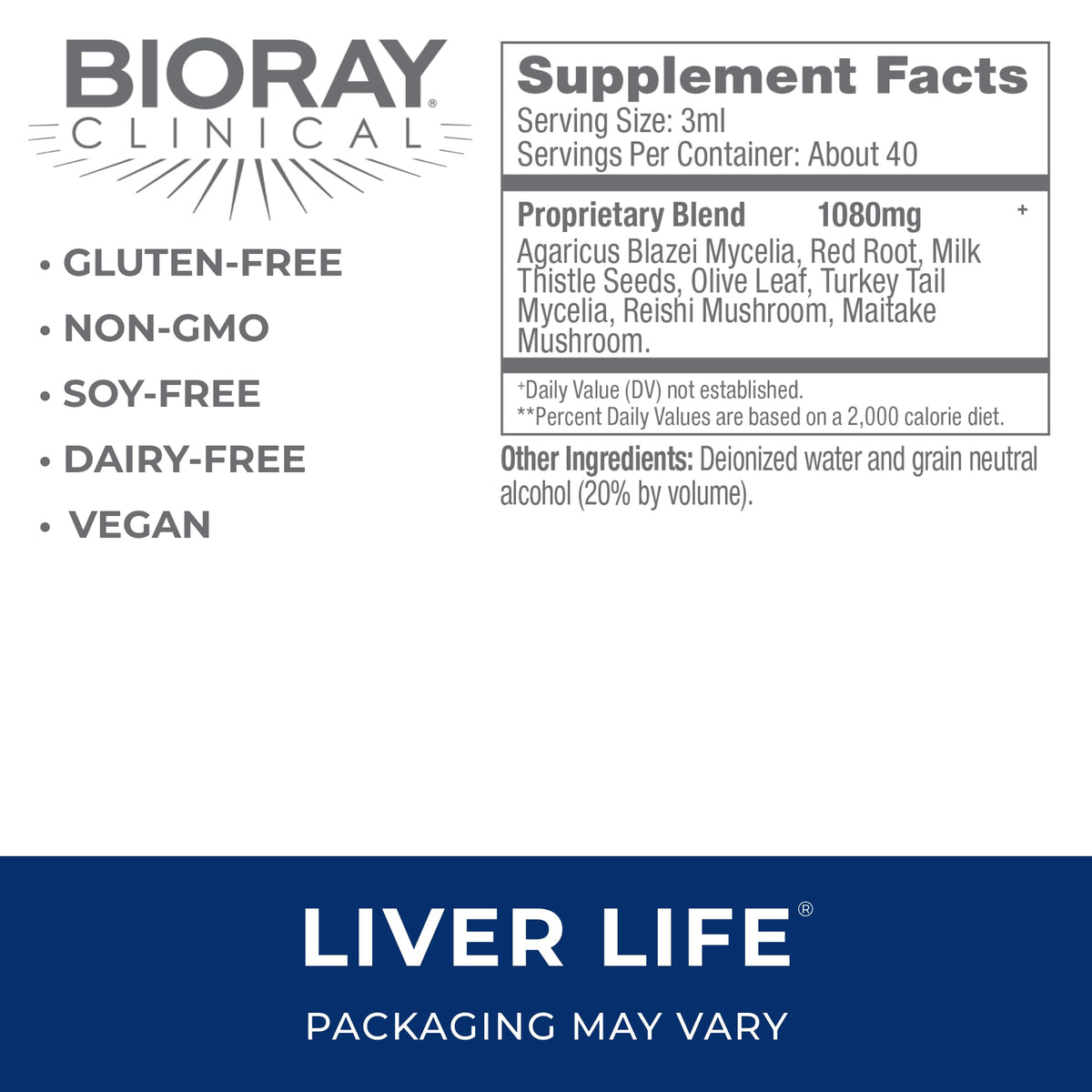 BIORAY Clinical Liver Life - Strengthens Liver Structure & Function
