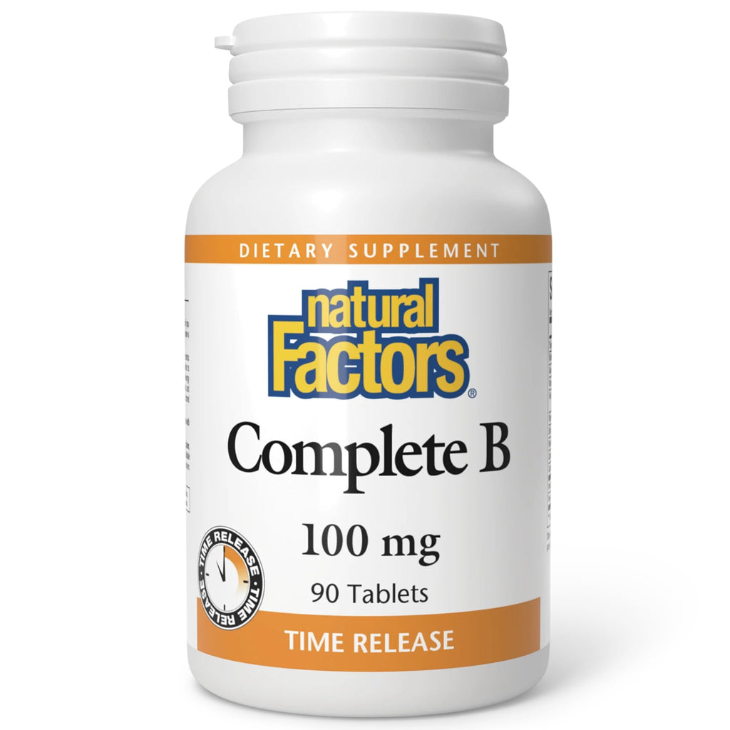 Natural Factors Complete B 100 mg Time Release - 90 Tablets