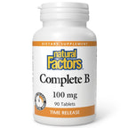 Natural Factors Complete B 100 mg Time Release - 90 Tablets