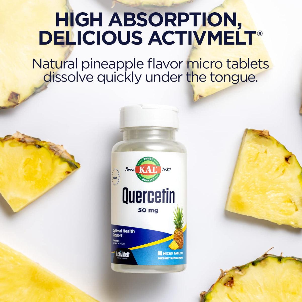 KAL Quercetin ActivMelt Wellness Support - 90 Tablets - image 5