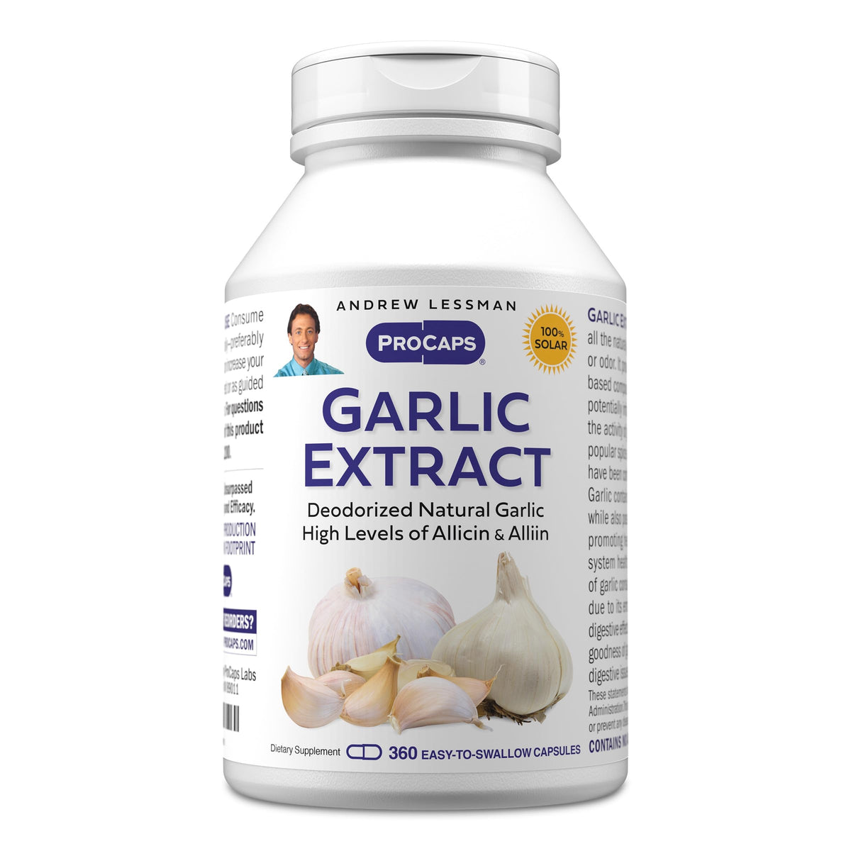 ANDREW LESSMAN Garlic Extract - Capsules - Deodorized Natural Garlic