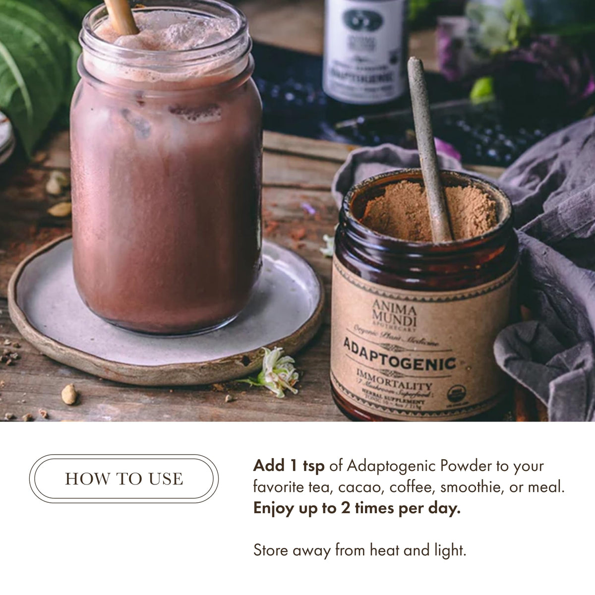 Anima Mundi Apothecary Organic Mushroom Supplement Powder - 4oz - image 5
