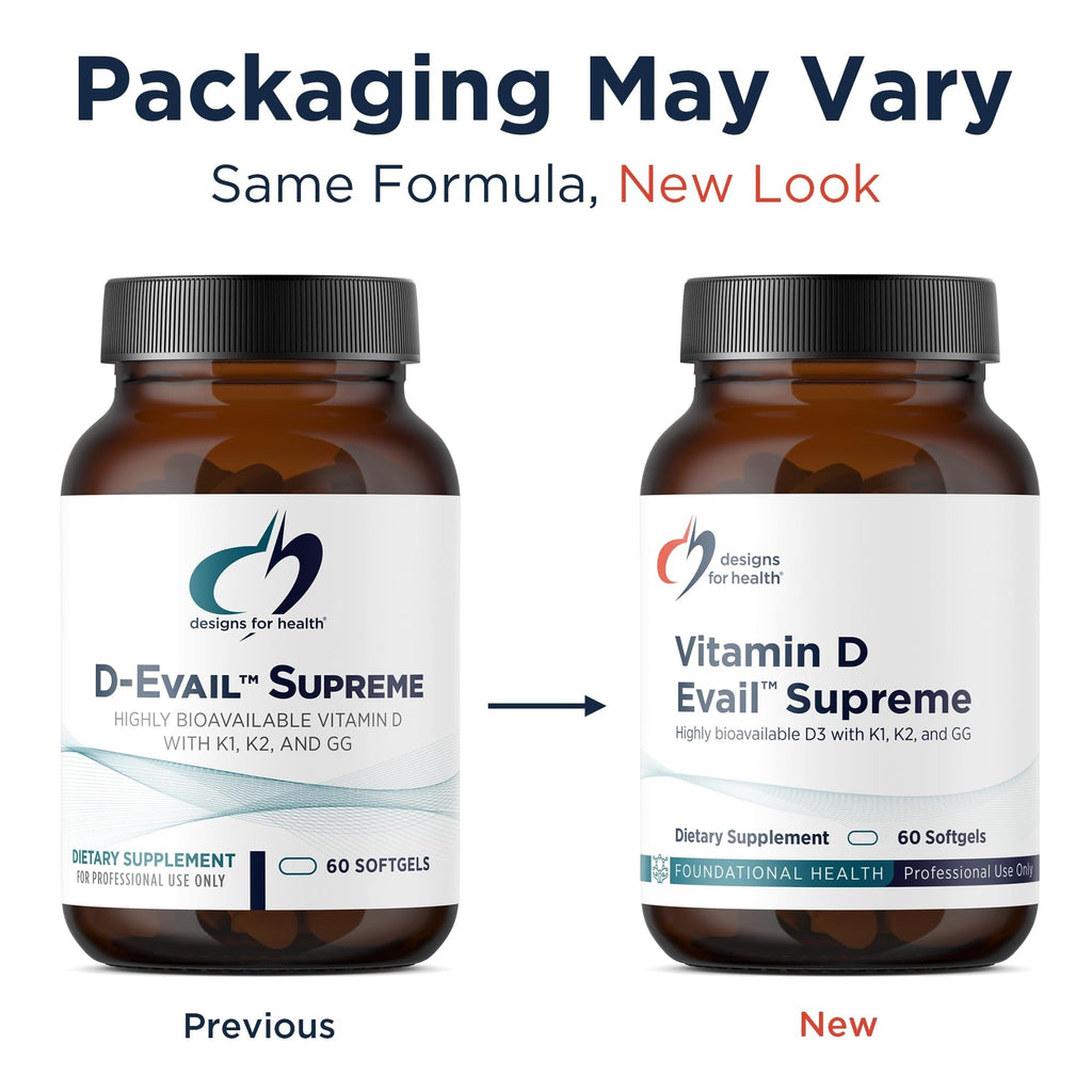 Designs for Health D-Evail Supreme Vitamin D3 K2 - 60 Softgels - image 6