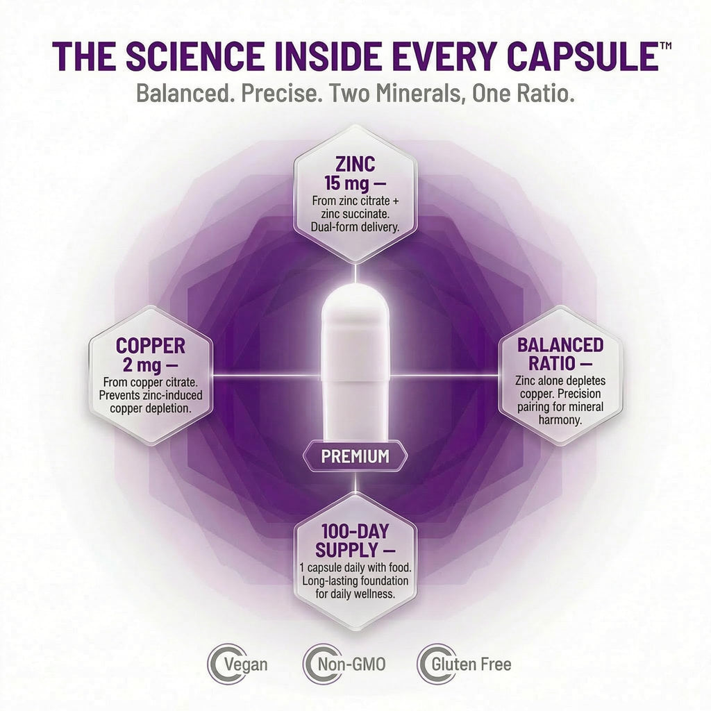 AOR Zinc Copper Balance - 100 Vegan Capsules - image 3