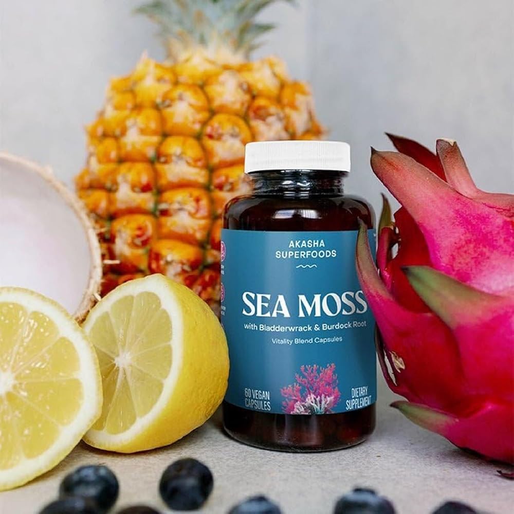 Akasha Superfoods Sea Moss Capsules with Bladderwrack & Burdock - 60ct - image 5