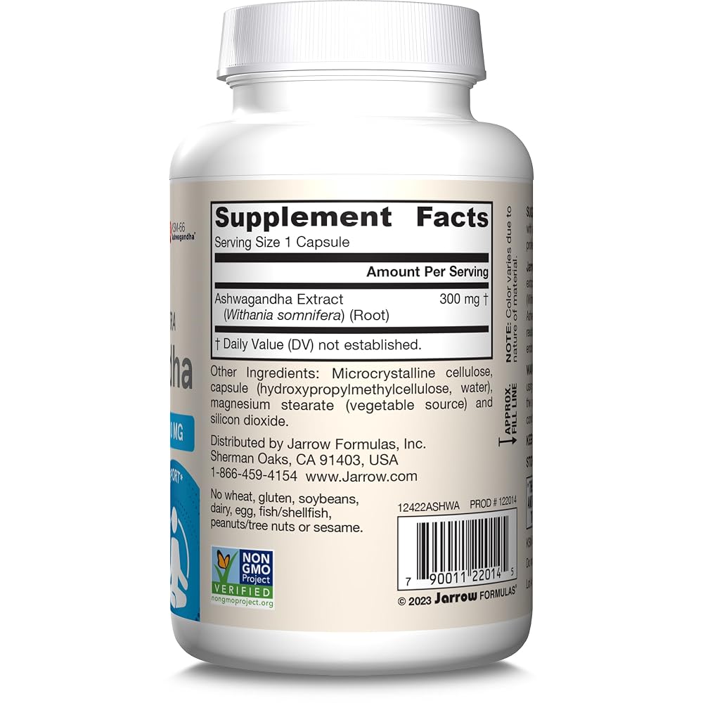 Jarrow Formulas Ashwagandha 300 mg - 120 Vegetarian Capsules - image 9