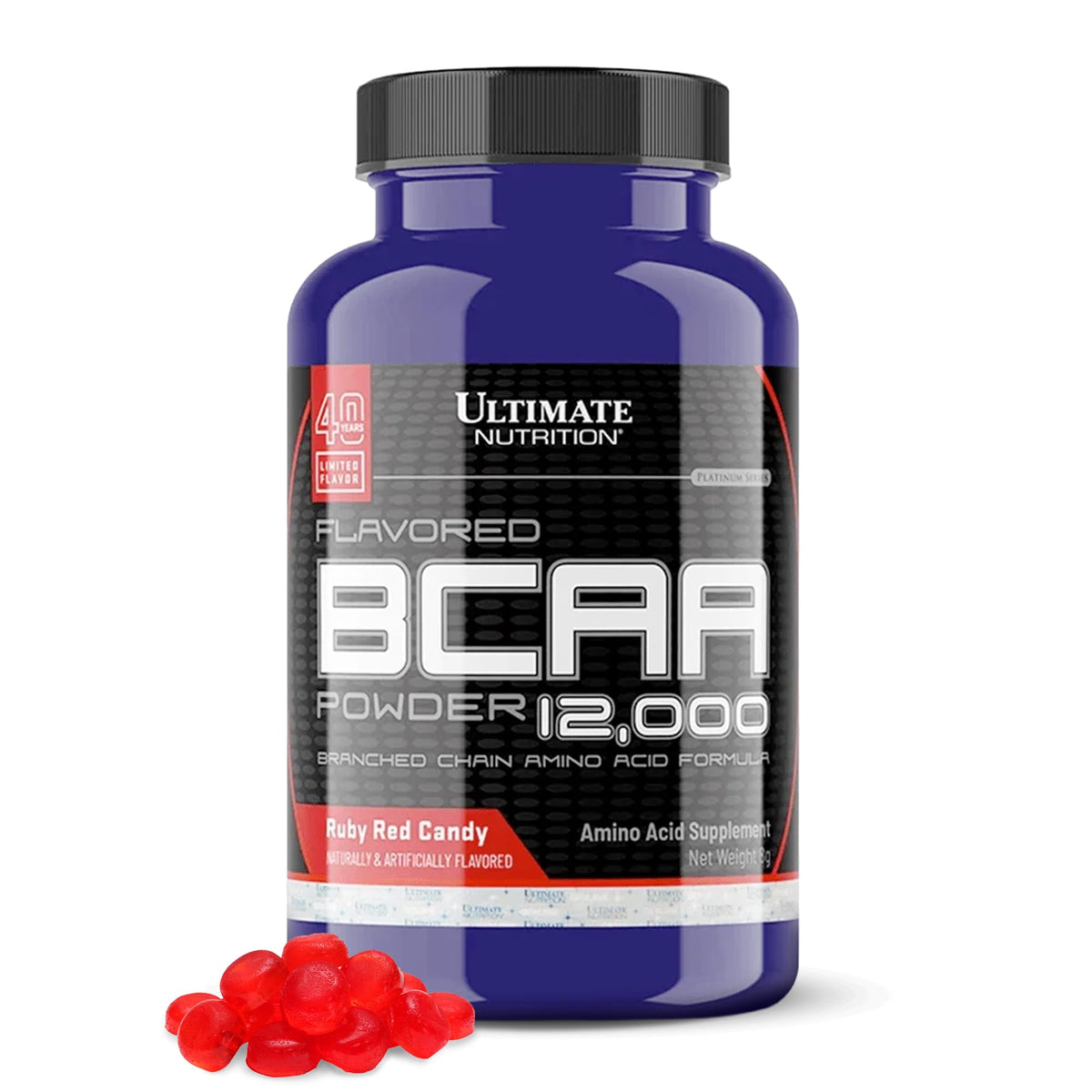 Ultimate Nutrition BCAA Powder 12000 Ruby Red Candy - 60 Servings