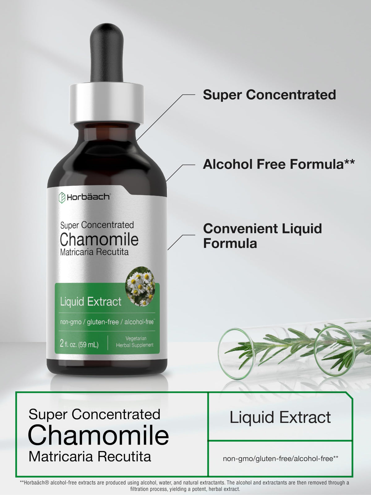 Horbäach Chamomile Extract Liquid Alcohol Free - 2 fl oz - image 4