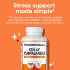 Physician's CHOICE KSM-66 Ashwagandha Root Extract 1000mg - 60 Capsules - image 2