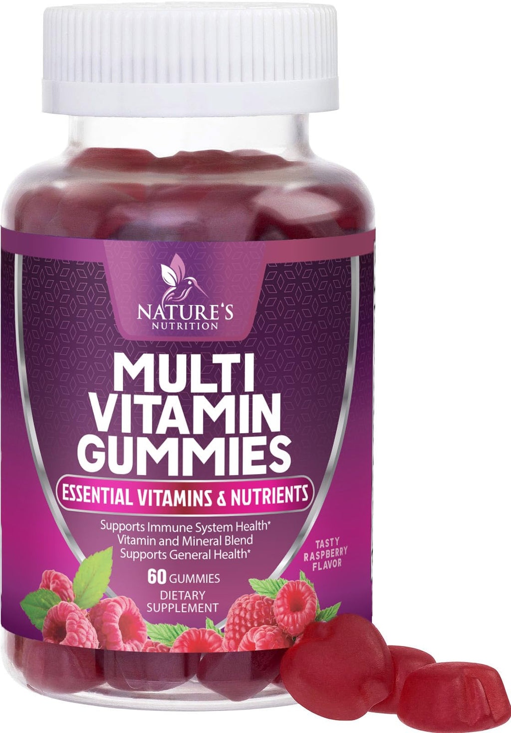 Nature's Nutrition Multivitamin Gummies for Adults - 60 Gummies