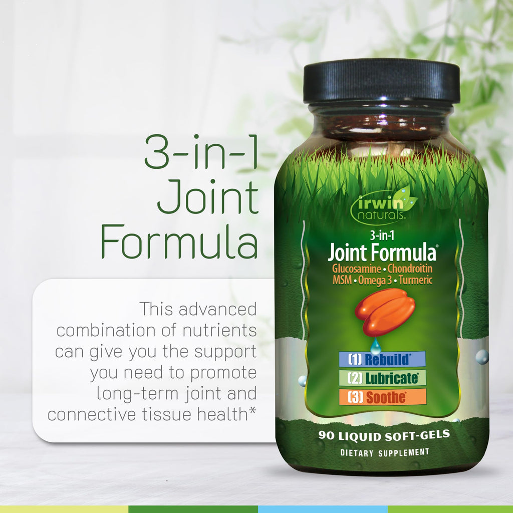 Irwin Naturals 3-in-1 Joint Formula for Mobility & Comfort - 90 Softgels - image 5