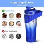Heinstian Electric Shaker Bottle 24oz USB Rechargeable Mixer - Blue Gradient - image 4