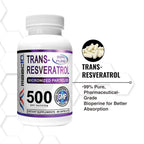 MAAC10 Trans Resveratrol 500mg - 60 Capsules - image 8