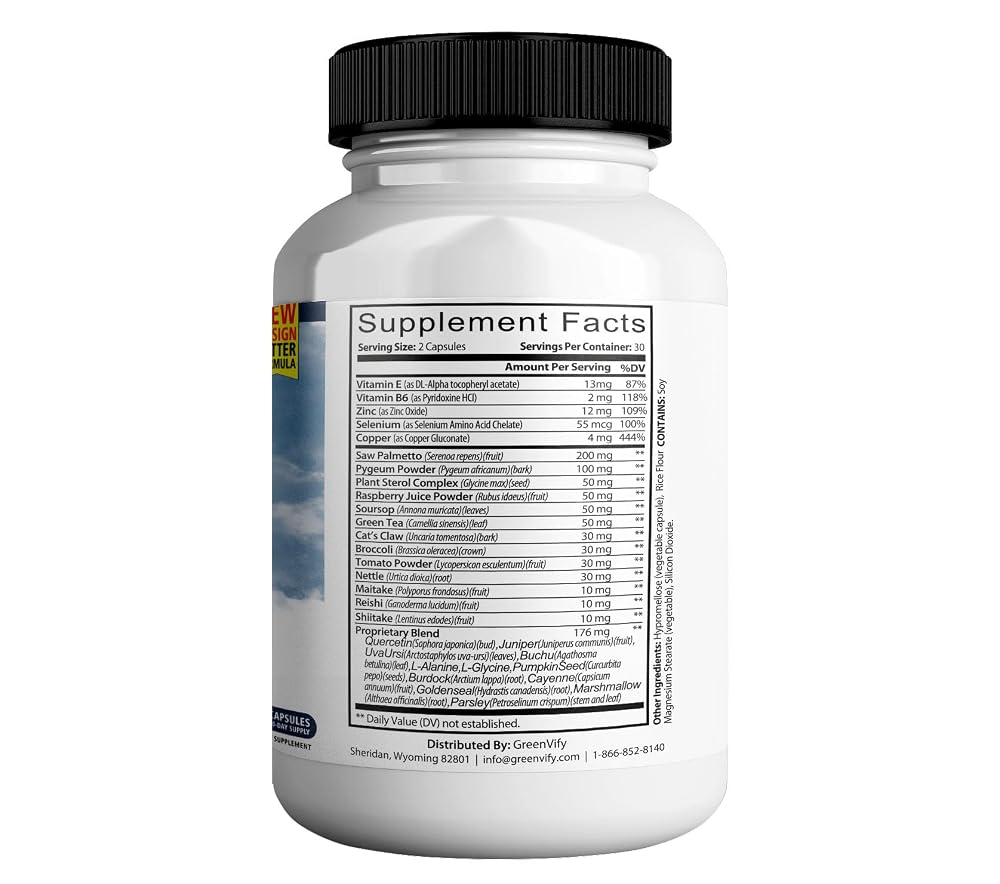 GREENVIFY Prostate Response 180 Max Bladder Control Support - 60 Capsules - image 2