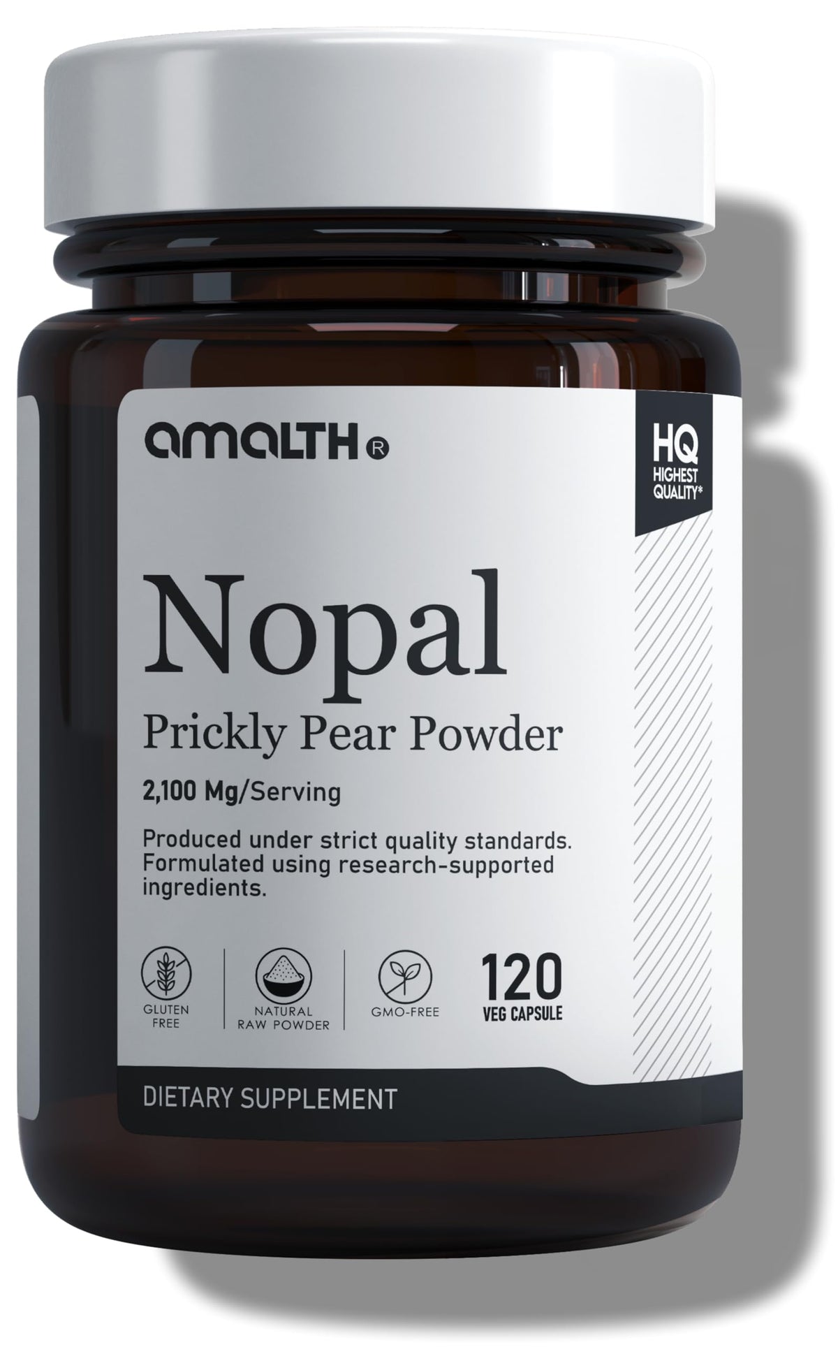 AMALTH Nopal Cactus Extract 2100 mg Wellness Support - 120 Vegetarian Capsules