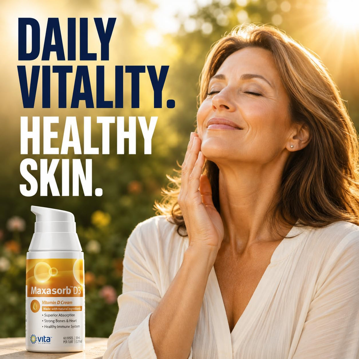 Vita Sciences Maxasorb Vitamin D3 Cream 2,000 IU - 1.7 Oz - image 3