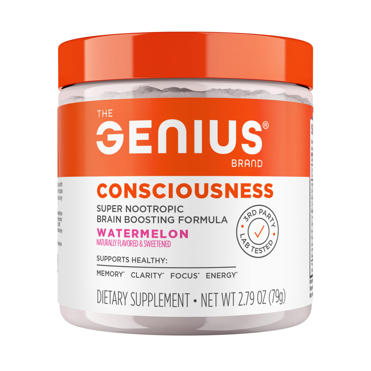 The Genius Brand Consciousness Nootropic Brain Powder Watermelon - 15 Servings