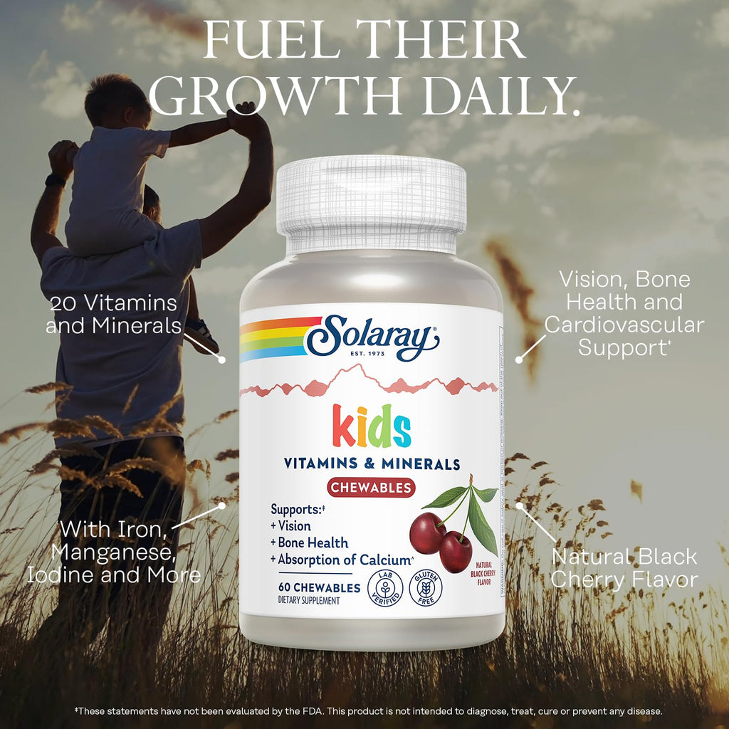 SOLARAY Children's Vitamins & Minerals Complete, Black Cherry
