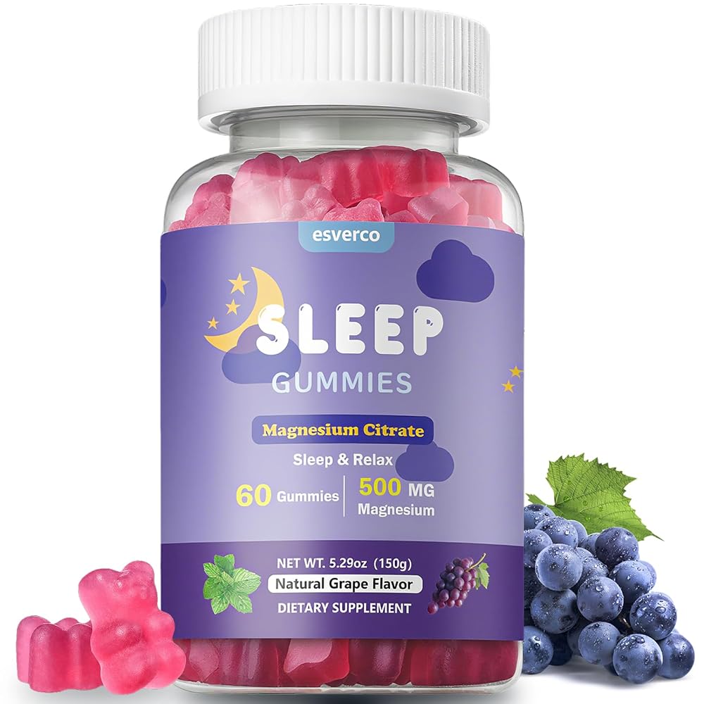 esverco Sleep Gummies, 500mg Magnesium Citrate